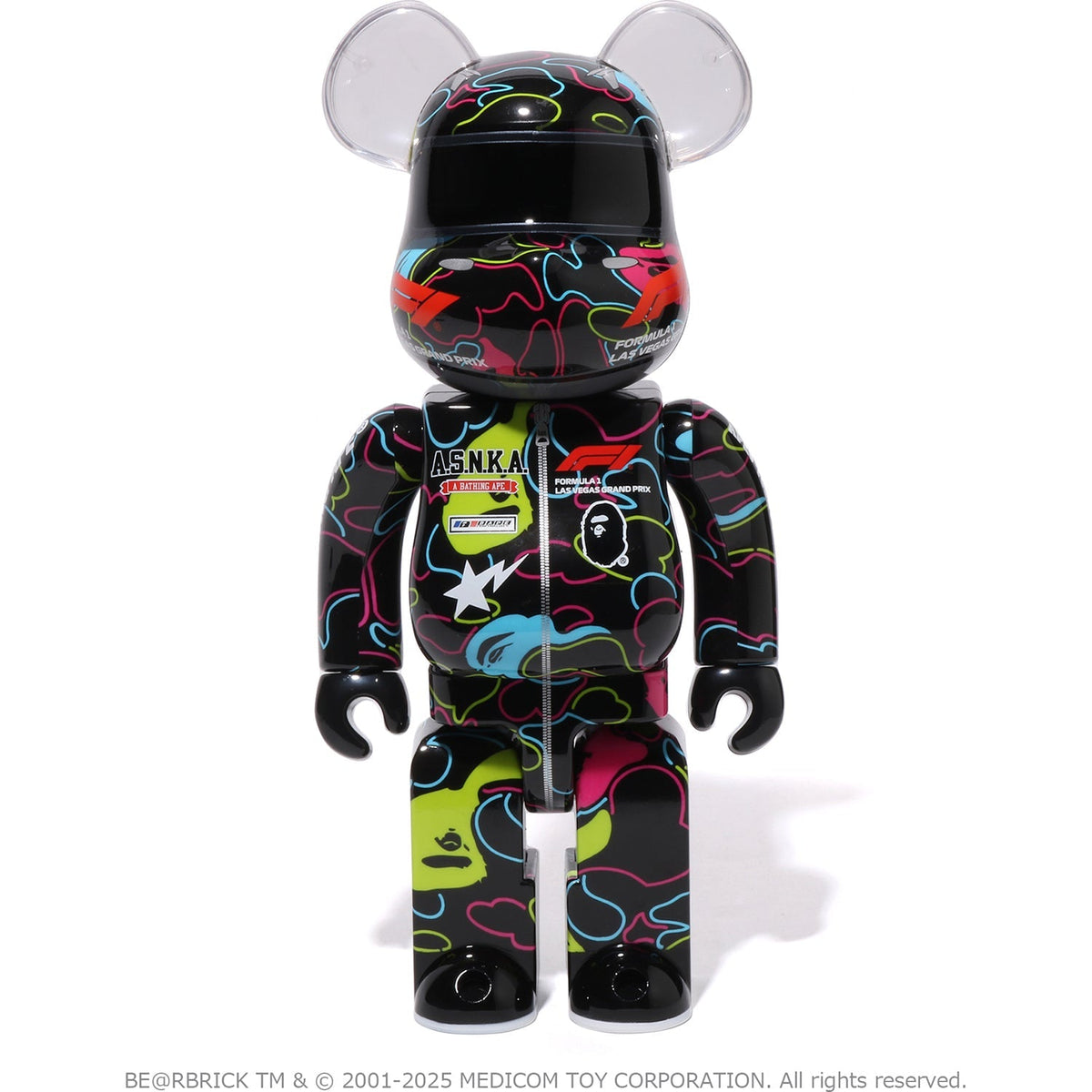 BAPE X F1 LAS VEGAS BE@RBRICK 100%&400%