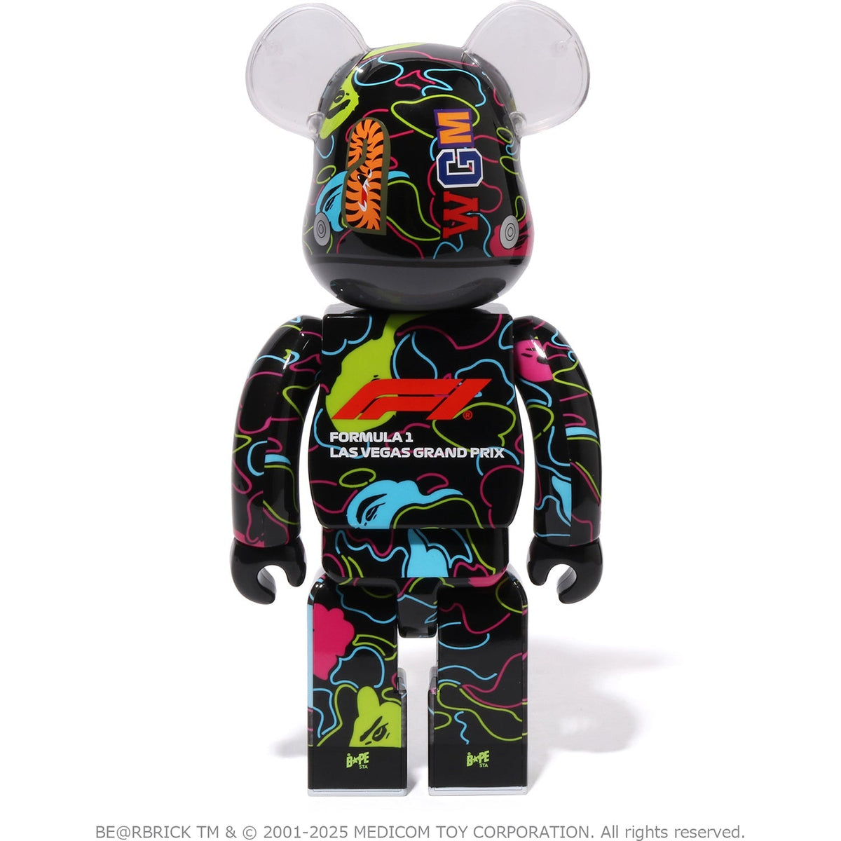 BAPE X F1 LAS VEGAS BE@RBRICK 100%&400%