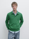 Massimo Dutti Polo Collar Sweater - Cream