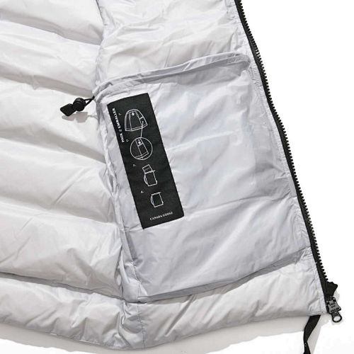Canada Goose White Packable Down Jacket with Stuff Sack