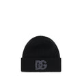 Dolce & Gabbana Black Wool Beanie