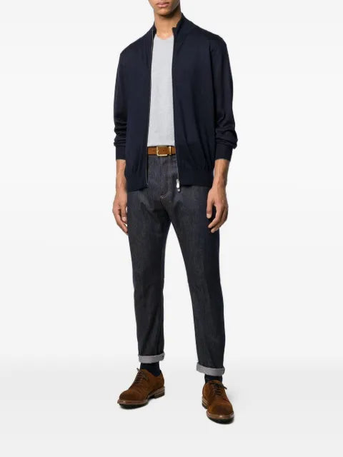 Brunello Cucinelli zip-up knit cardigan