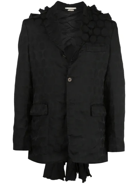 Comme des Garçons Homme Plus ruffle-detail blazer