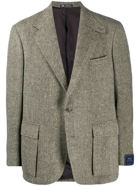 Polo Ralph Lauren herringbone single-breasted blazer