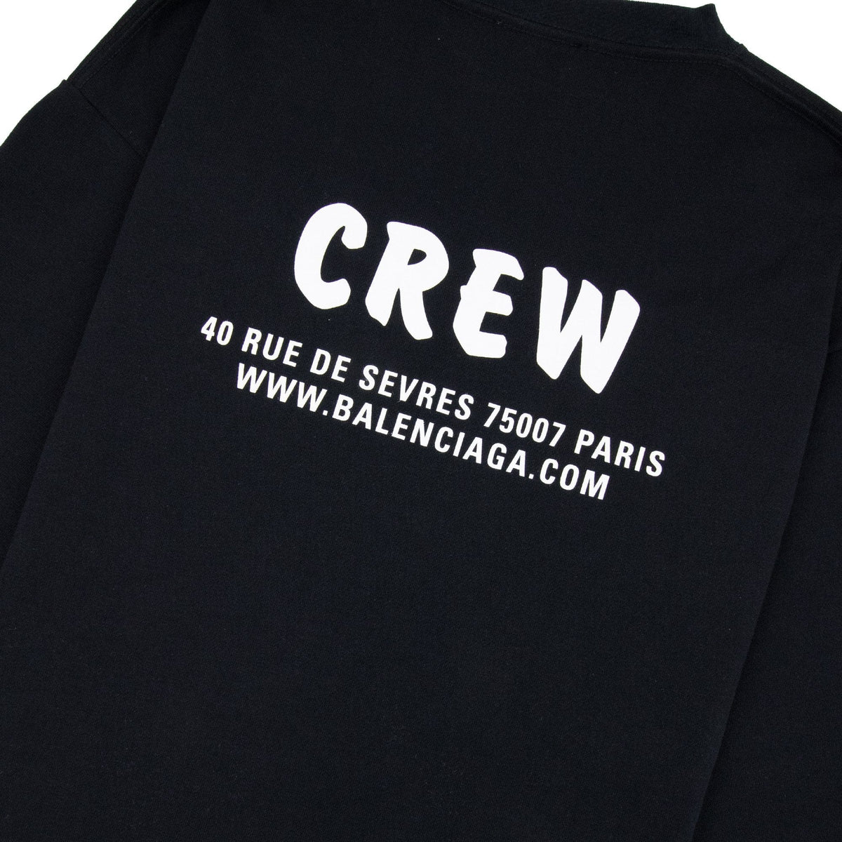 Balenciaga Oversized Crew T-Shirt Black