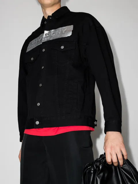 Givenchy logo-print denim jacket