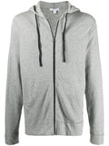 James Perse vintage cotton zip-front hoodie