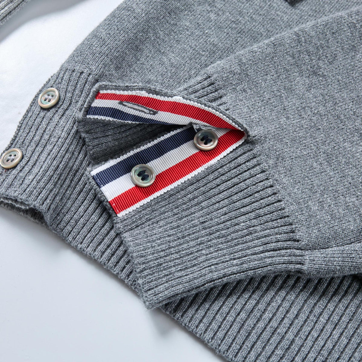 Thom Browne 2025SS Left and Right Colorblock Hoodie