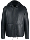 Liska leather reversible bomber jacket