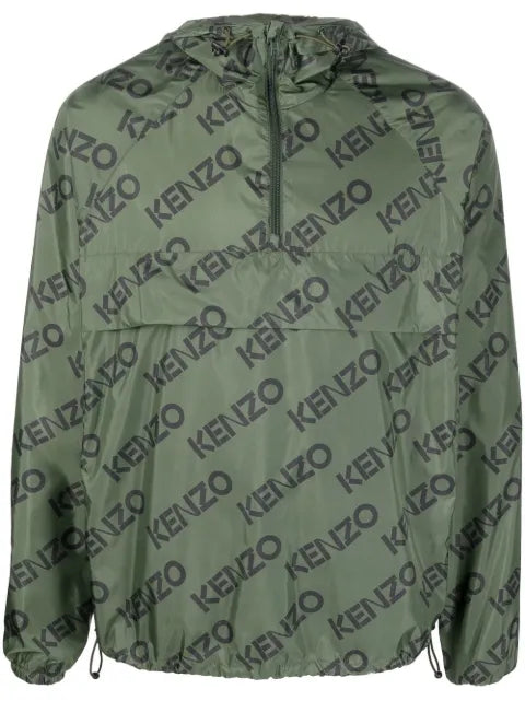 Kenzo logo-print hooded jacket