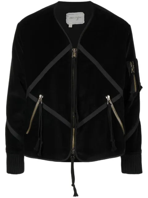 Greg Lauren velvet patchwork jacket