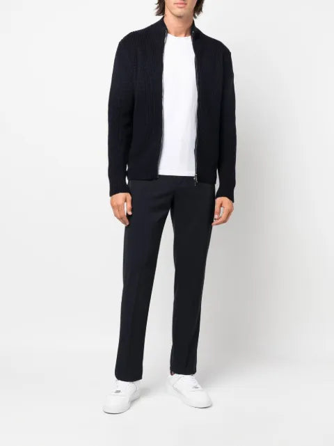 Drumohr wool zip-up cardigan