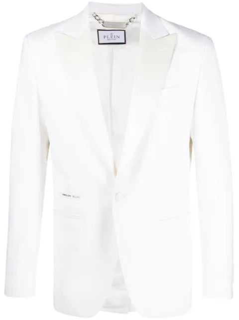 Philipp Plein light wool blazer lord fit
