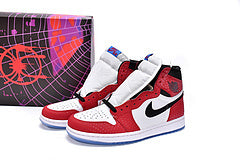 Air Jordan 1 Retro High Spider-Man Origin Story Reps Sneaker 555088-602