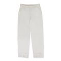 White Winnie Bottom Closure Trouser