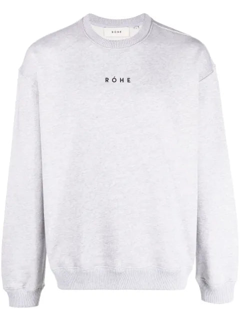 Róhe logo-print long-sleeve sweatshirt