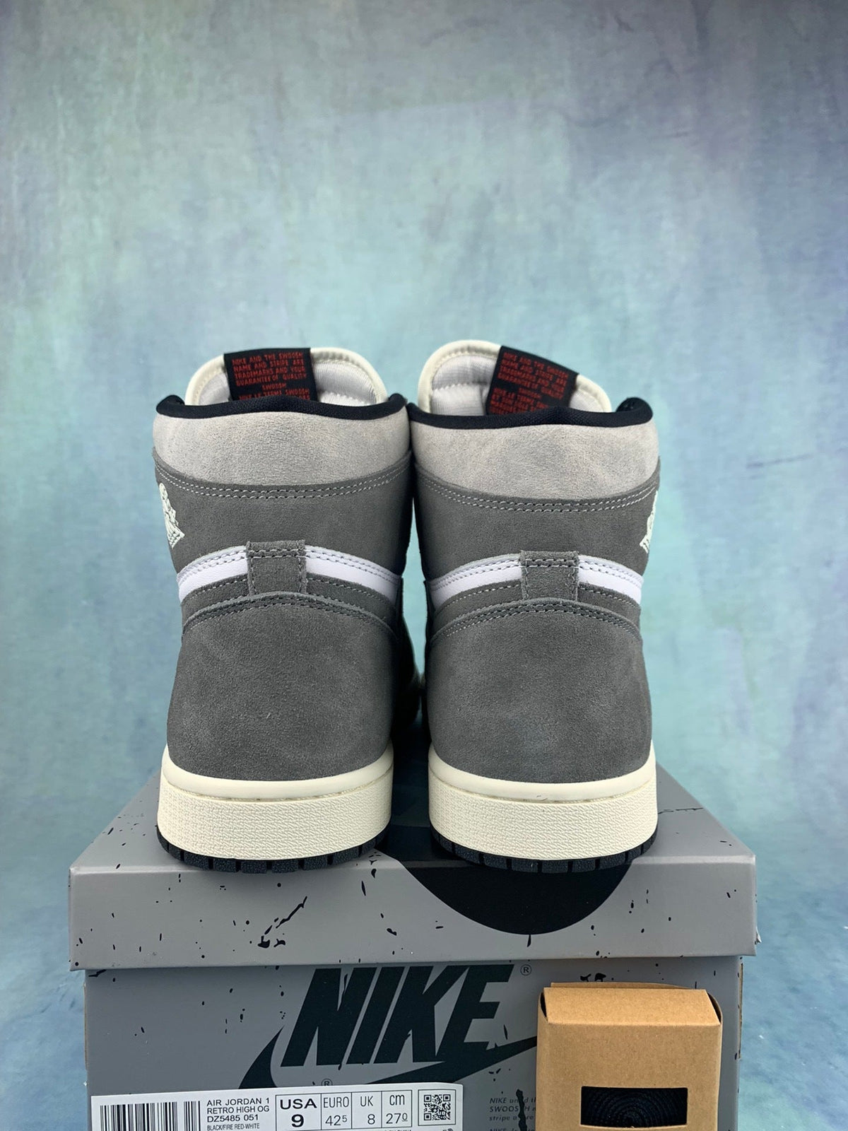 Air Jordan 1 High Washed Black Unisex Sneakers DZ5485-051