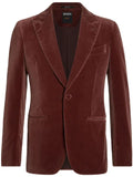 Zegna single-breasted velvet blazer