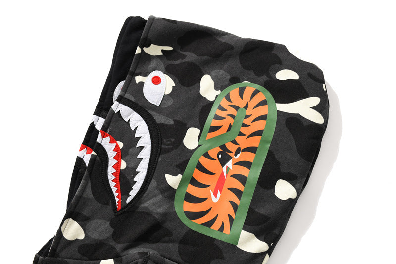BAPE Glow Camo Wide Shark Full-Zip Hoodie