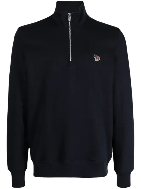 PS Paul Smith logo-patch funnel-neck sweatshirt