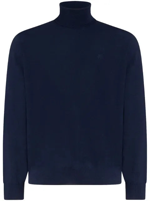 ETRO roll-neck virgin wool jumper
