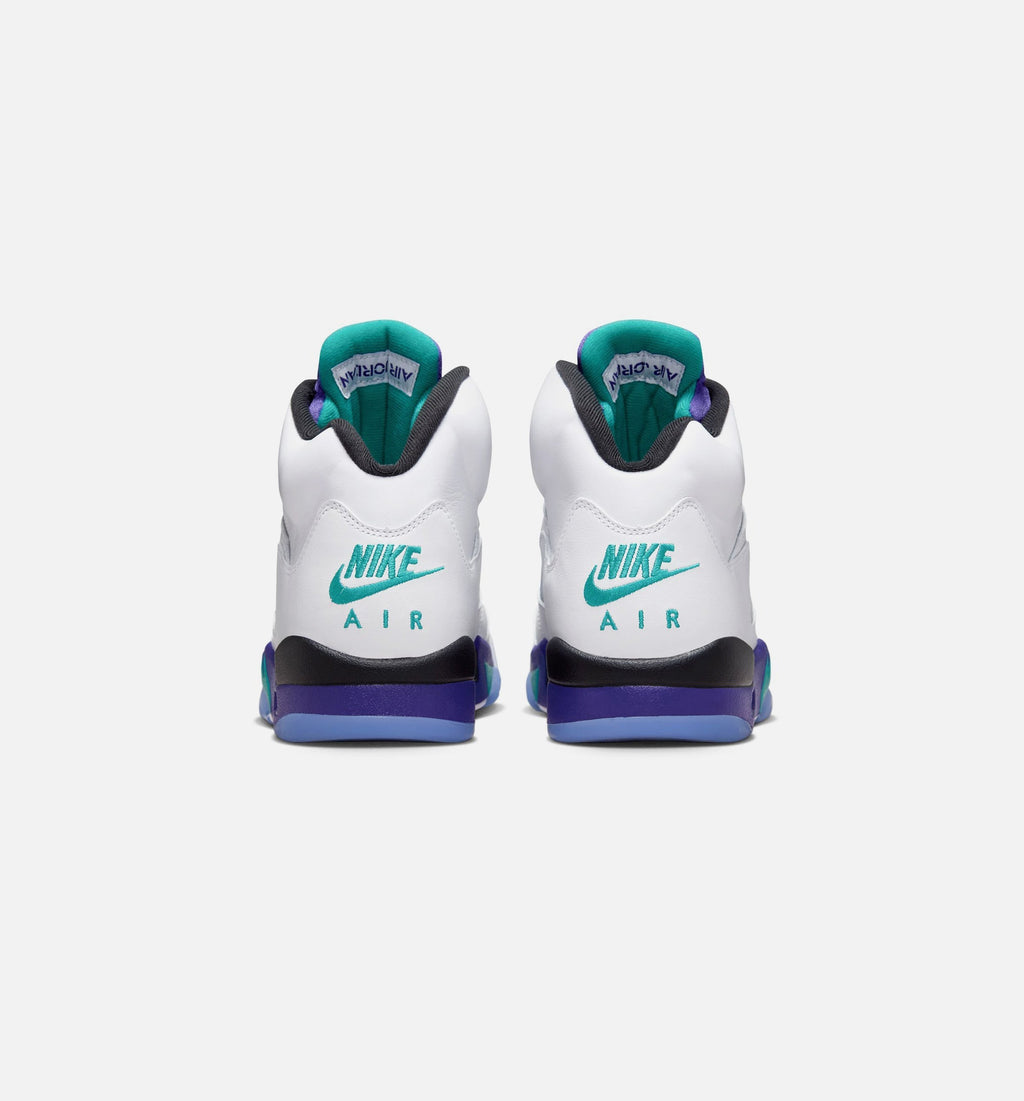 Air Jordan 5 Retro Grape | Men's Lifestyle Shoe | White/New Emerald/Grape Ice/Black