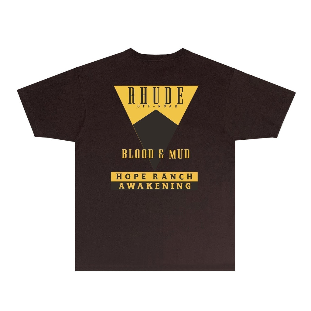 Rhude T-shirts Printed Trendy Pure Cotton