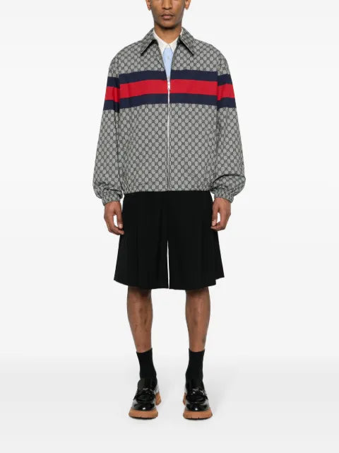 Gucci GG-print cotton bomber jacket