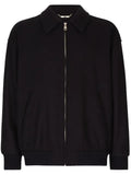 Dolce & Gabbana logo-plaque zip-up bomber jacket