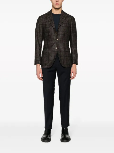 SARTORIO NAPOLI tartan pattern blazer