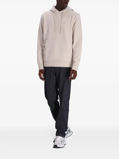 BOSS logo-appliqué jersey hoodie