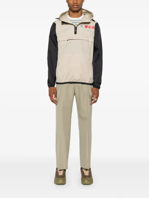 Comme Des Garçons Play x K-Way logo-print hooded jacket