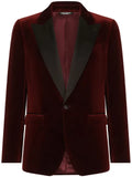 Dolce & Gabbana single-breasted blazer in velvet