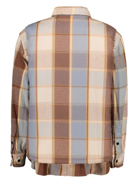 sacai checked jacket