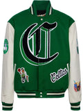 Jeff Hamilton Boston Celtics colour-block bomber jacket