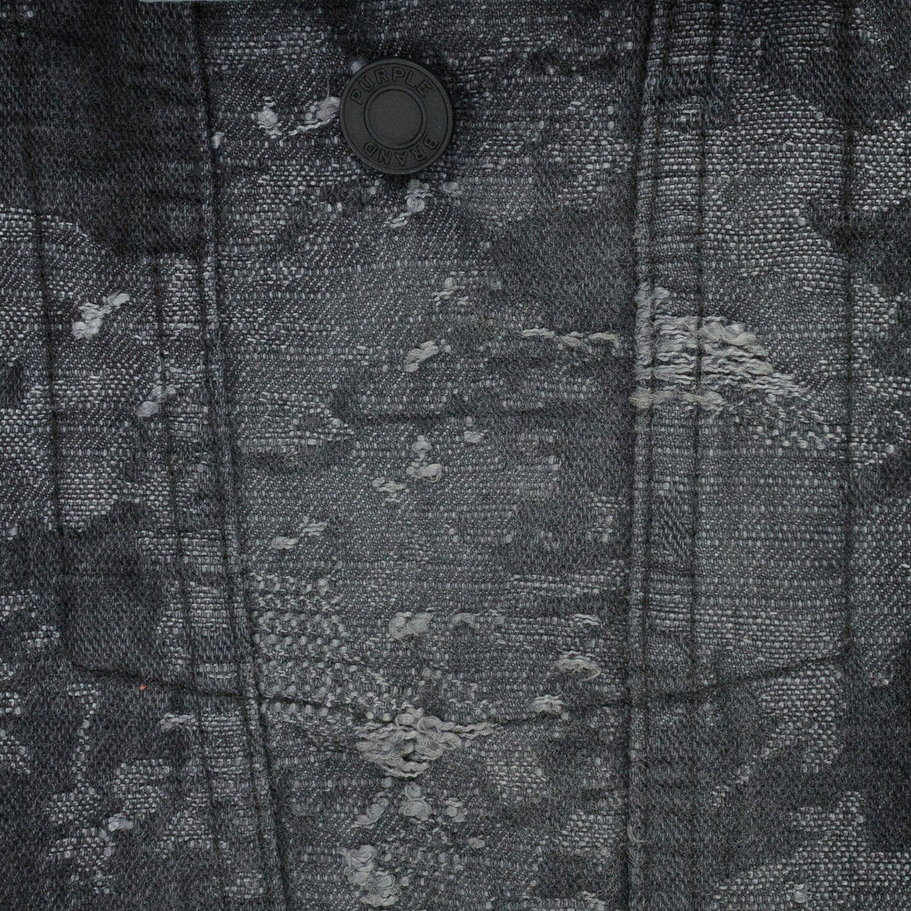 JACQUARD JACKET BLACK DENIM JACKETS