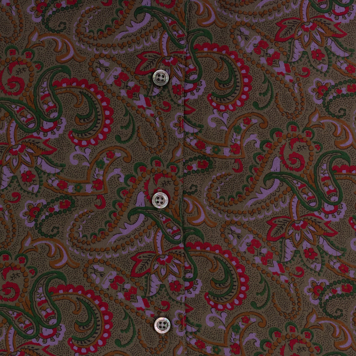MULTI PAISLEY PRINT BUTTON-DOWN SHIRT