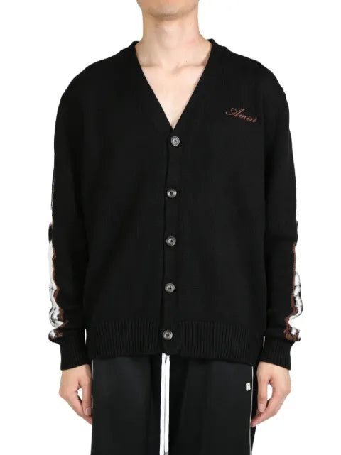 AMIRI Leopard Bones cardigan