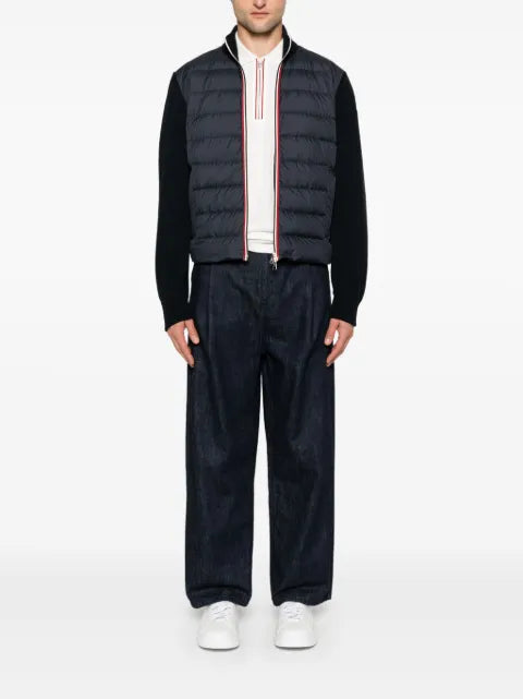 Moncler padded-panels cardigan