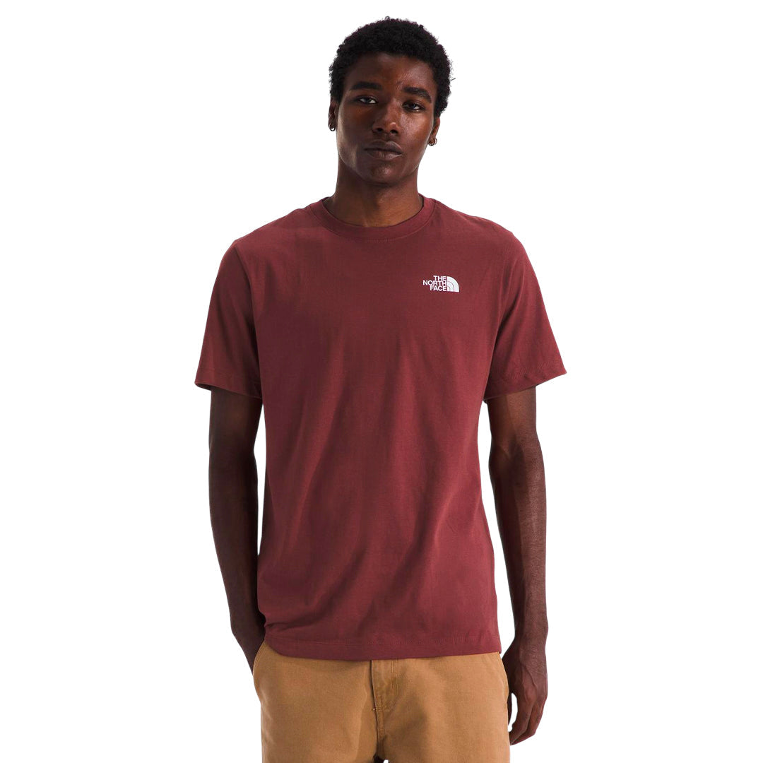 Camiseta M Ss Camofill para hombre color burgundy