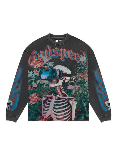 GODSPEED Vision Flowers long-sleeve thermal sweater