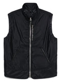 TOM FORD leather-trimmed zip-front vest