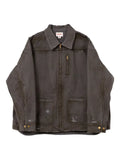 KAMIYA  distressed pocketed denim jacket