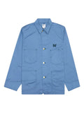 Needles x Smith's butterfly-embroidered twill shirt jacket