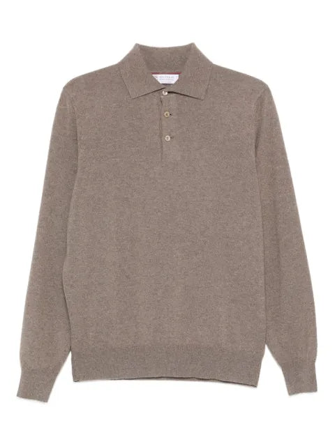 Brunello Cucinelli polo-neck cashmere sweater