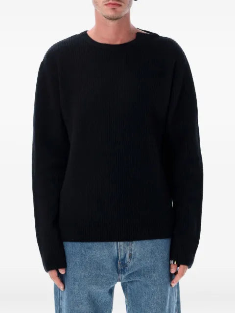 extreme cashmere ribbed-knit sweater