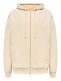 12 STOREEZ zip peached terry hoodie
