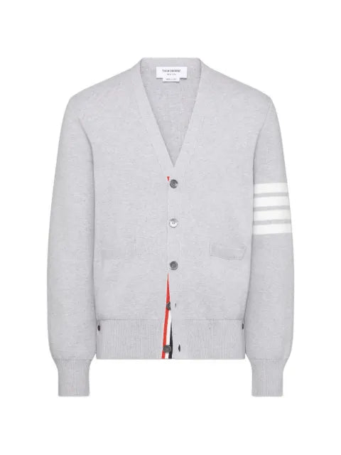 Thom Browne cotton crepe V-neck cardigan