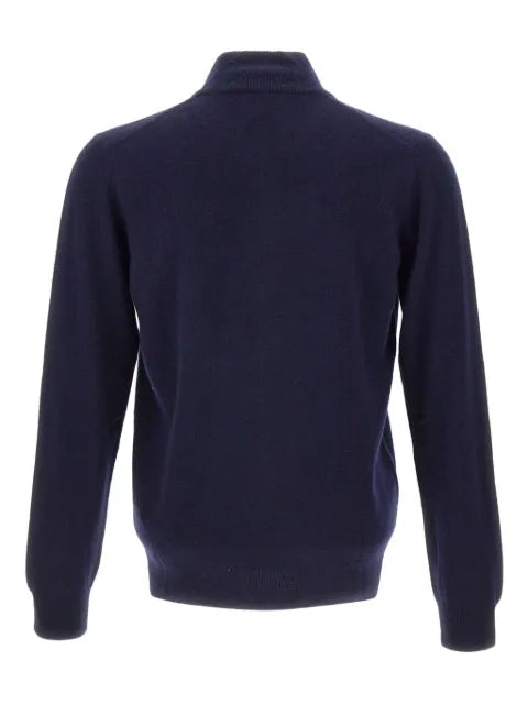Della Ciana zip stand-up collar sweater