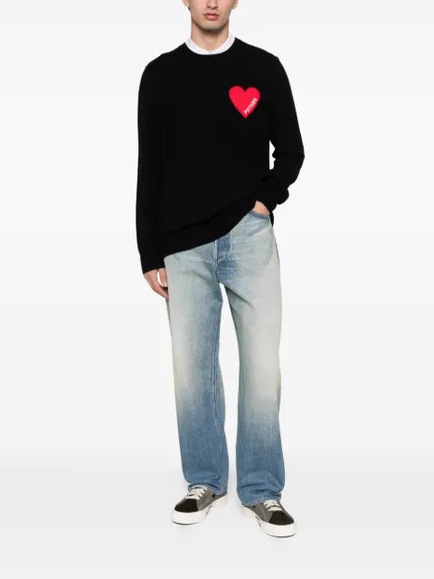 FROM FUTURE heart-motif sweater